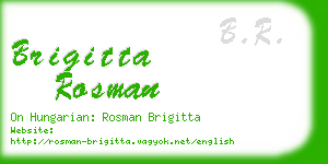 brigitta rosman business card